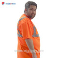 Travail de la route en plein air Hi Vis réfléchissant T sécurité personnalisé t-shirts Vente en gros Classe 2 Construction Crew Neck haute visibilité t-shirt